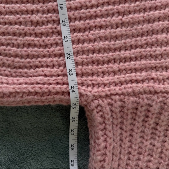 NWT MANGO WOOL Pink cropped sweater - Picture 8 of 8